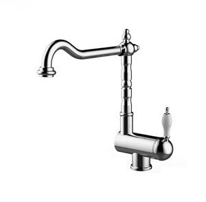 chromed metal mixer tap / kitchen / 1-hole / swivel spout