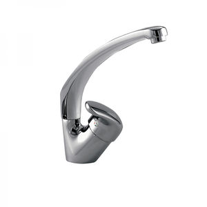 chromed metal mixer tap / kitchen / 1-hole