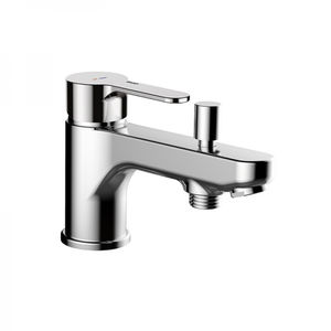 shower mixer tap / for bathtubs / deck-mounted / chromed metal