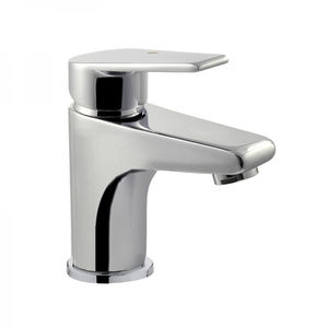 washbasin mixer tap / chromed metal / bathroom / 1-hole