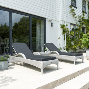 traditional sun lounger