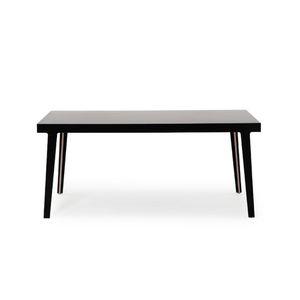 contemporary dining table / lacquered wood / laminate / rectangular