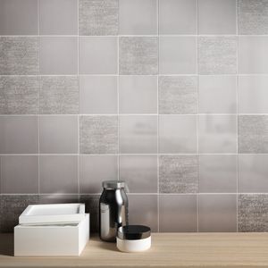 indoor tile / wall / ceramic / 15x15 cm