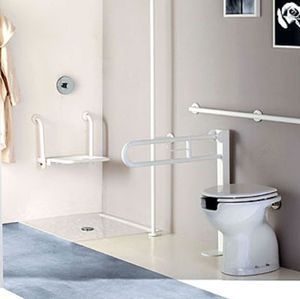 free-standing toilet / ceramic / for handicapped