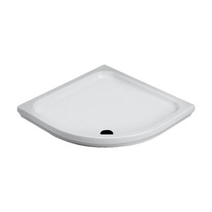 corner shower base / floor level / ceramic