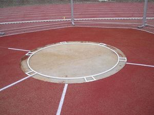 outdoor shot put area