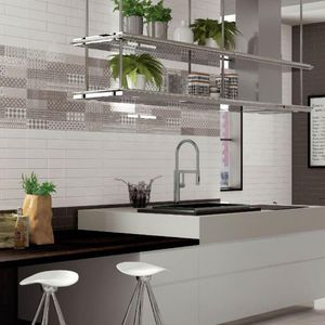 kitchen tile / wall / ceramic / rectangular