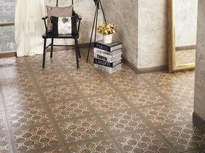 indoor tiles / floor / ceramic / geometric pattern