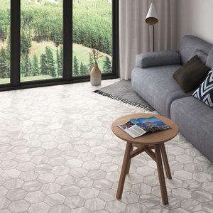 indoor hexagonal tiles