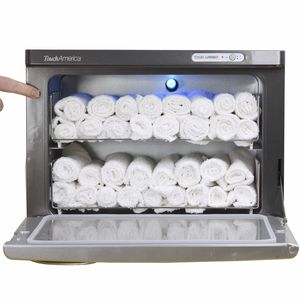 wellness center hot towel cabinet