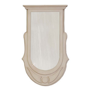 wall-mounted mirror / traditional / lacquered wood