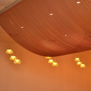 Metal textile membrane - PARALLELS STRAIGHT - KriskaDECOR - for false  ceiling