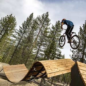 wooden skatepark