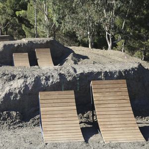 wooden skatepark
