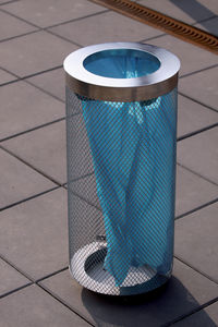 galvanized steel trash can