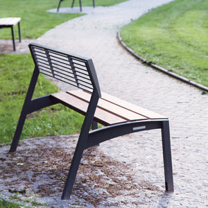 contemporary public bench