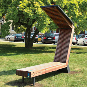 contemporary public bench