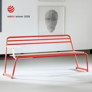 contemporary public bench