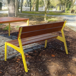 contemporary public bench