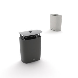 galvanised steel trash can