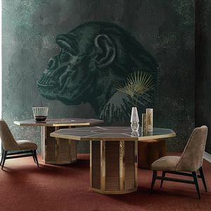 contemporary wallpaper / nature pattern / animal motif