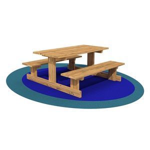 traditional picnic table