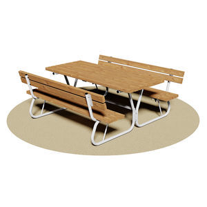 traditional picnic table