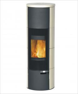 wood heating stove / steel / soapstone / contemporary