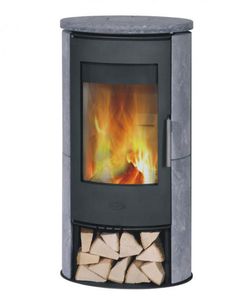 Wood heating stove - BACCARA - Fireplace - contemporary / soapstone