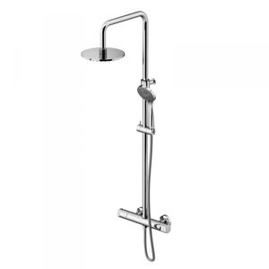 wall-mounted shower set / contemporary / with hand shower / thermostatic