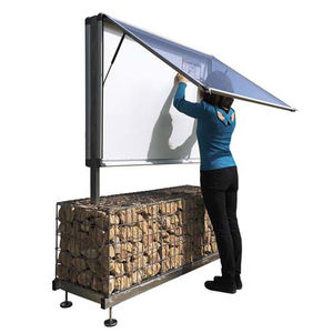 outdoor glass display panel / stainless steel