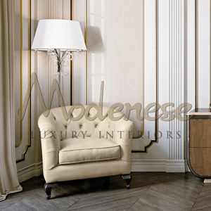 tufted armchair