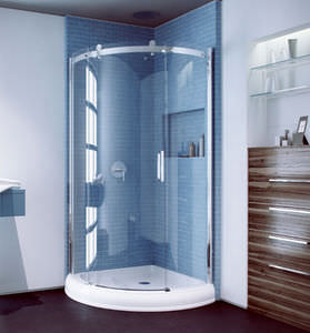 glass shower cubicle