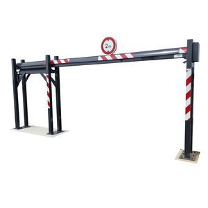 sliding height-restriction barrier
