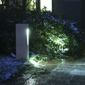 home bollard light / contemporary / marble / LED