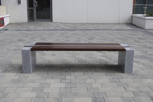 contemporary public bench