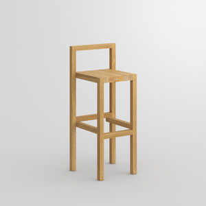 Scandinavian design bar stool / oak / beech / ash
