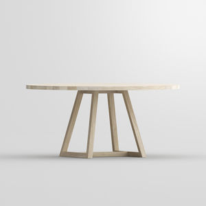 contemporary table / natural oak / oak / solid wood
