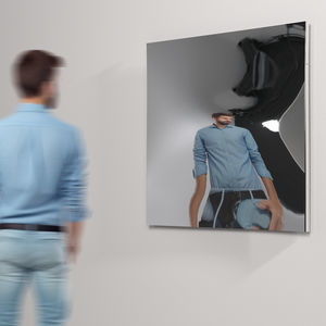 wall-mounted mirror