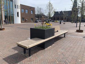 wooden planter