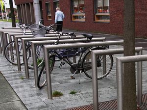 galvanized steel bike rack / stainless steel / for public spaces
