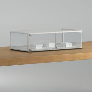 contemporary display case / countertop / glass / commercial