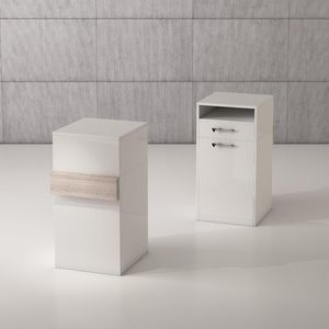 wooden office unit
