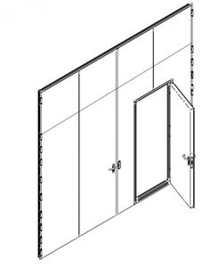 integrated wicket gate gate