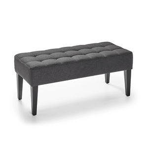 traditional upholstered bench / fabric / wooden / contract