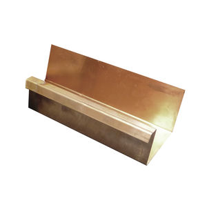 copper roof gutter