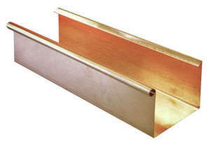 square roof gutter / zinc