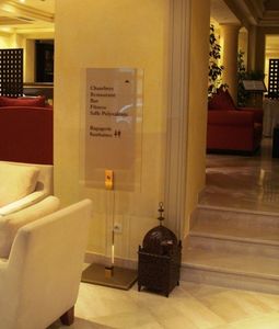 floor-mounted signboard