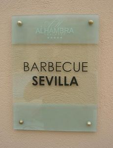 wall-mounted signage plate
