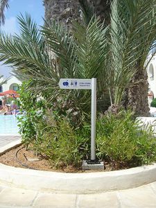 floor-mounted signboard